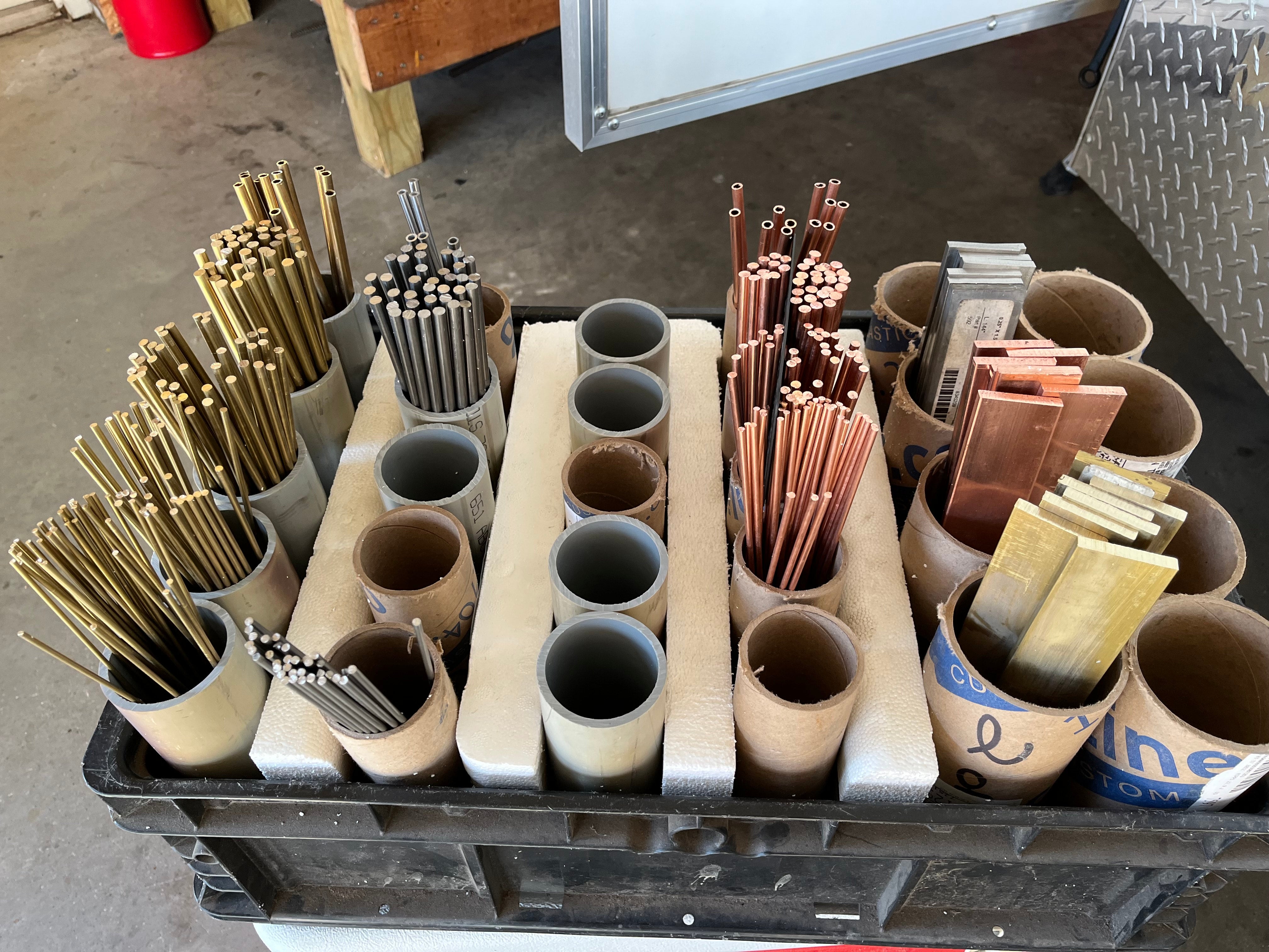 Copper pin (1/8) .125 x 12 110 alloy | Texas Knife Steel